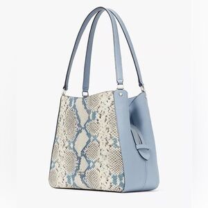 Kate Spade Blue and Cream Snake Print Women's Bag